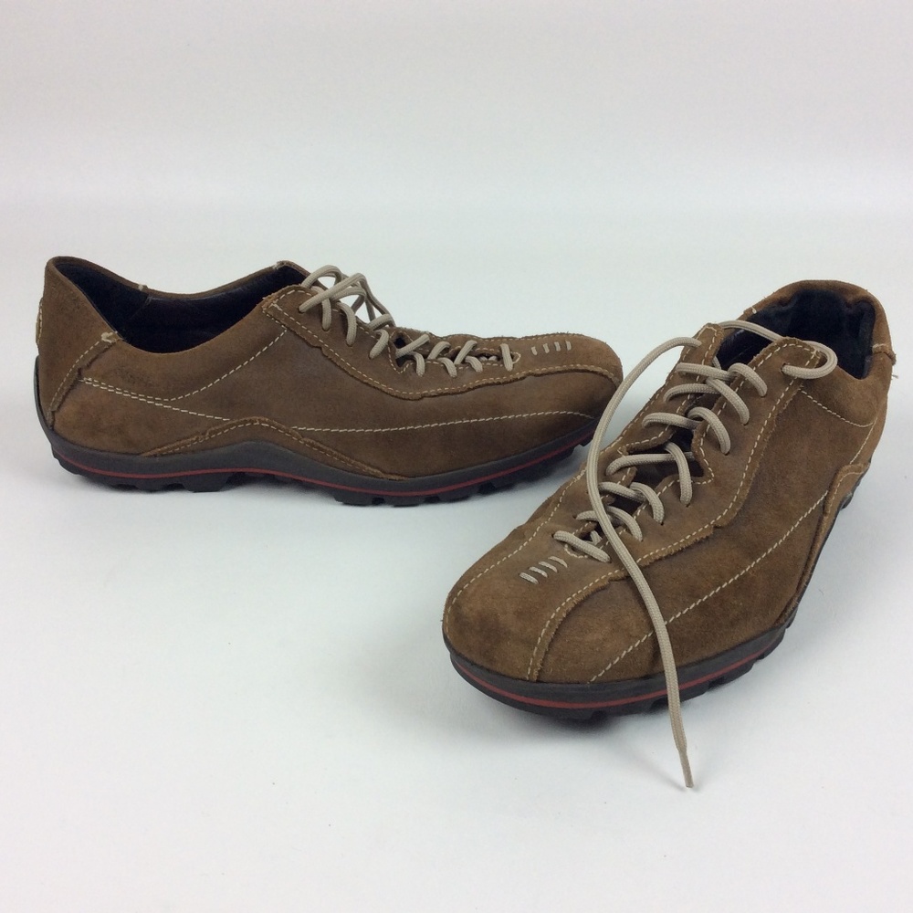 Men's Casual Brown Suede Lace-Up Shoes